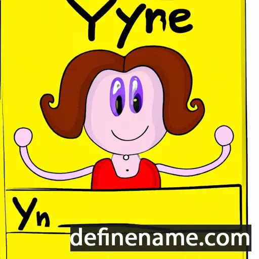 cartoon of the name Wynne