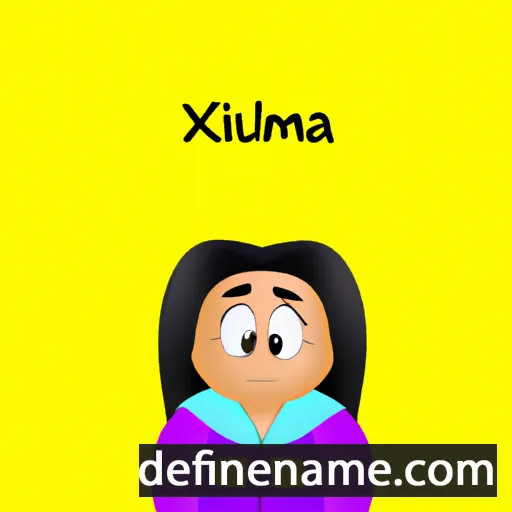 cartoon of the name Xaliima