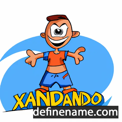 cartoon of the name Xandinho