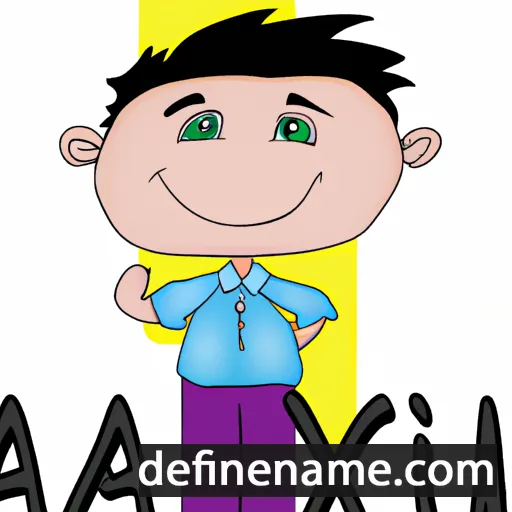 cartoon of the name Xavi