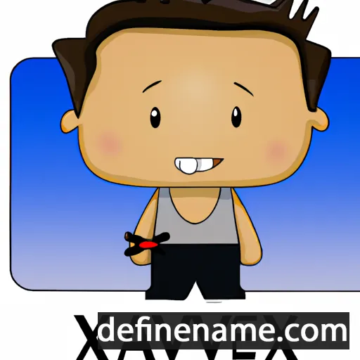 cartoon of the name Xavier