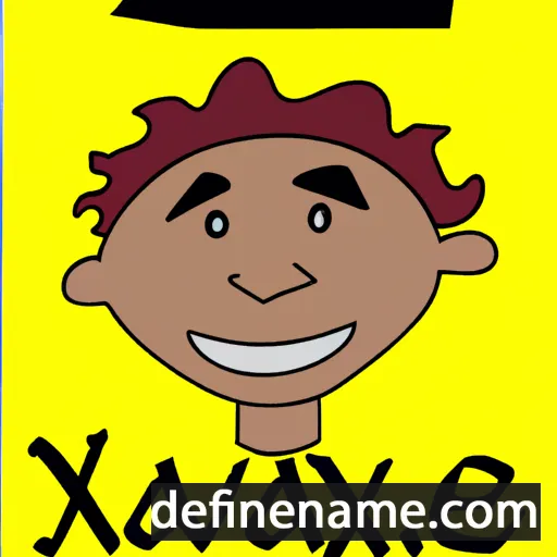 cartoon of the name Xavior