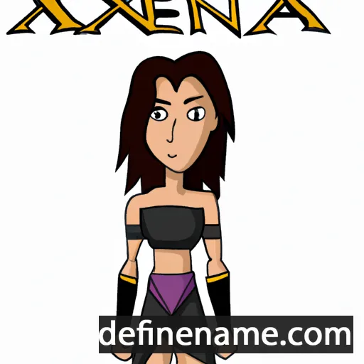 cartoon of the name Xena