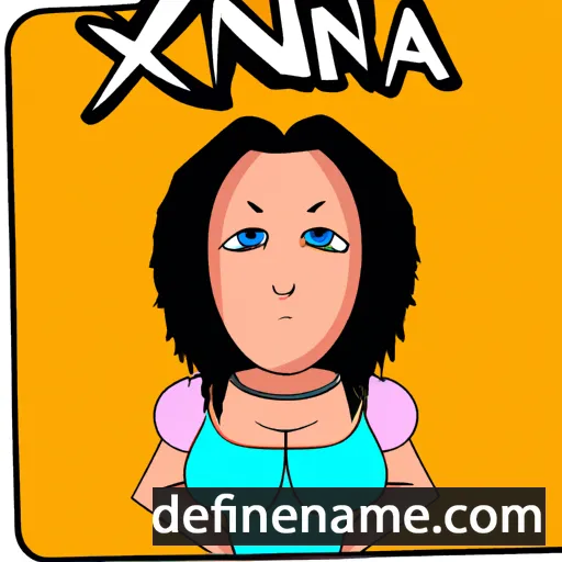 cartoon of the name Xenia