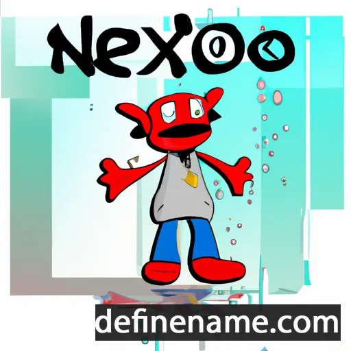 cartoon of the name Xeno