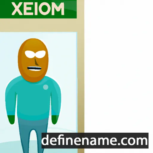 cartoon of the name Xenon