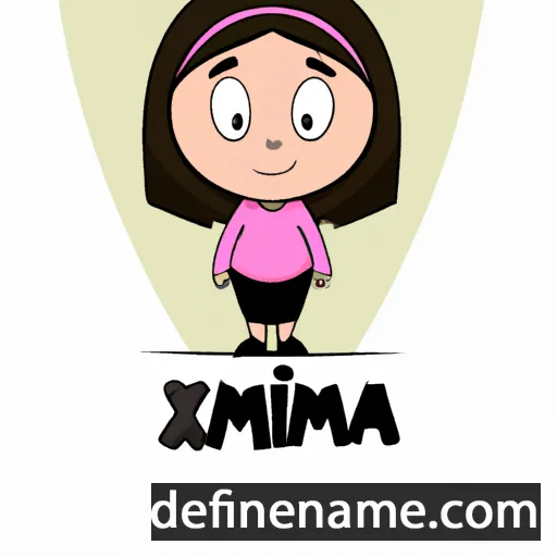 cartoon of the name Ximena