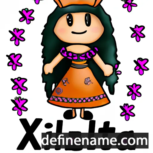 cartoon of the name Xitlalli