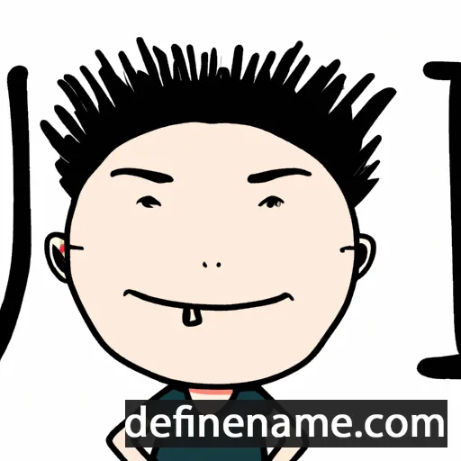 cartoon of the name Xiu