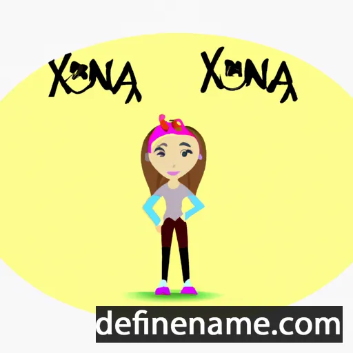 cartoon of the name Xoana