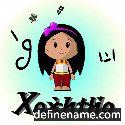 cartoon of the name Xochitl