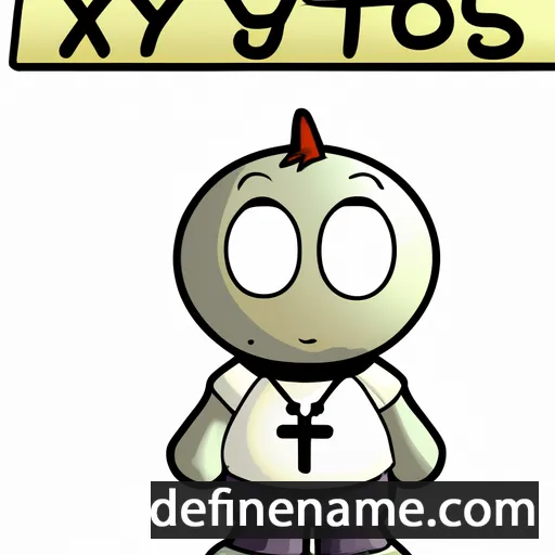 cartoon of the name Xystos