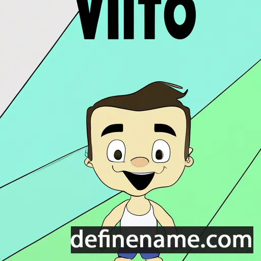 cartoon of the name Vítor