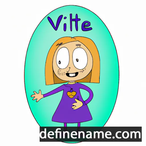 cartoon of the name Viltė