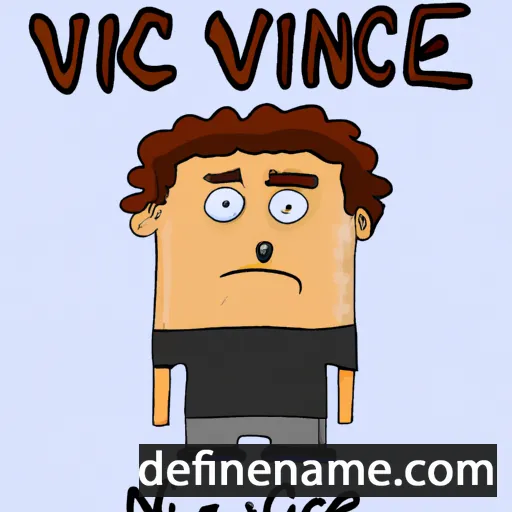 cartoon of the name Vince