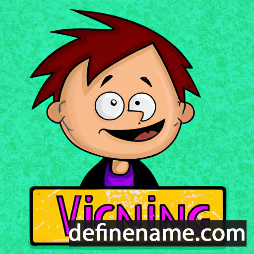 cartoon of the name Vincent