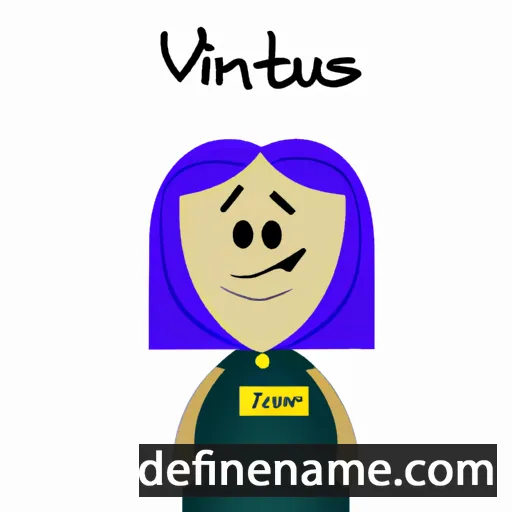 cartoon of the name Vincentas