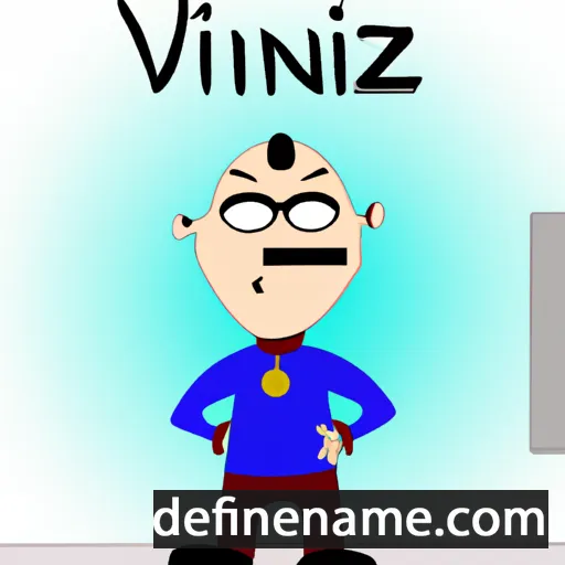 cartoon of the name Vinzent