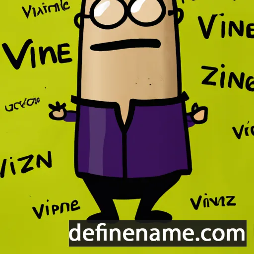 cartoon of the name Vinzenz