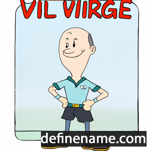 cartoon of the name Virgile