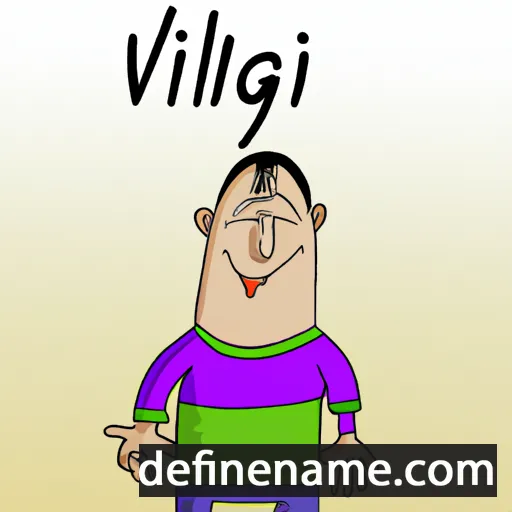 cartoon of the name Virgiliu