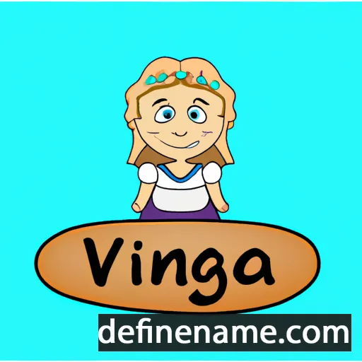 cartoon of the name Virginija