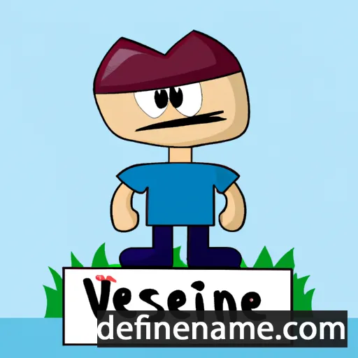 cartoon of the name Vissente