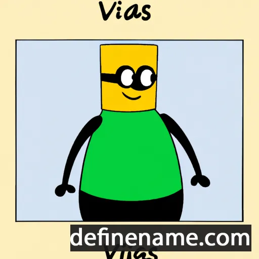 cartoon of the name Visvaldas