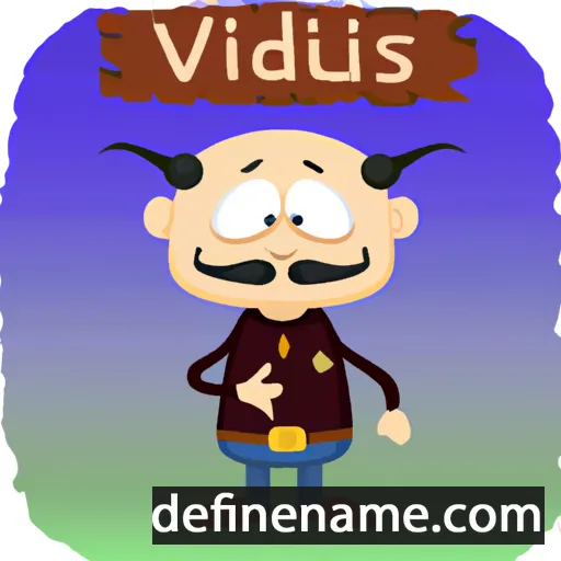 cartoon of the name Visvaldis