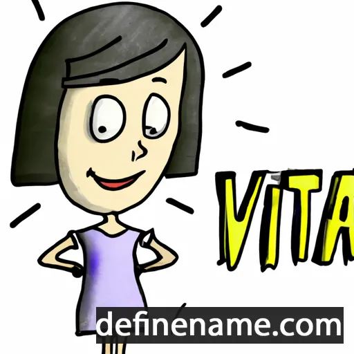 cartoon of the name Vita