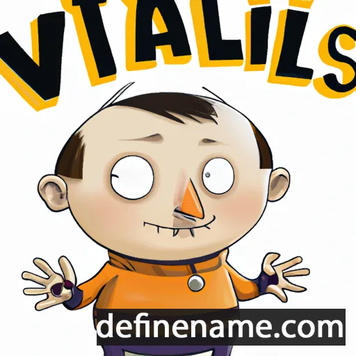 cartoon of the name Vitālijs