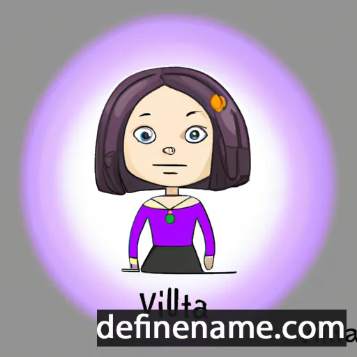 cartoon of the name Vitalia