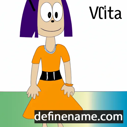 cartoon of the name Vitalija