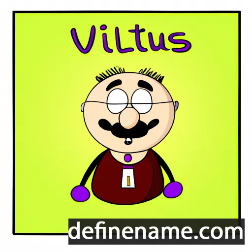 cartoon of the name Vitalijus