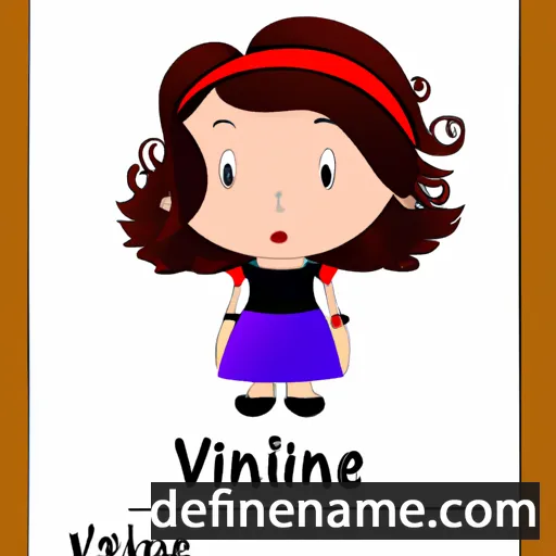 cartoon of the name Vivianne