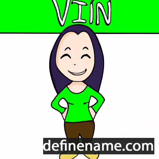 cartoon of the name Vivien