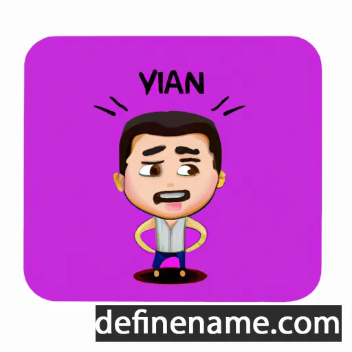 cartoon of the name Viyan