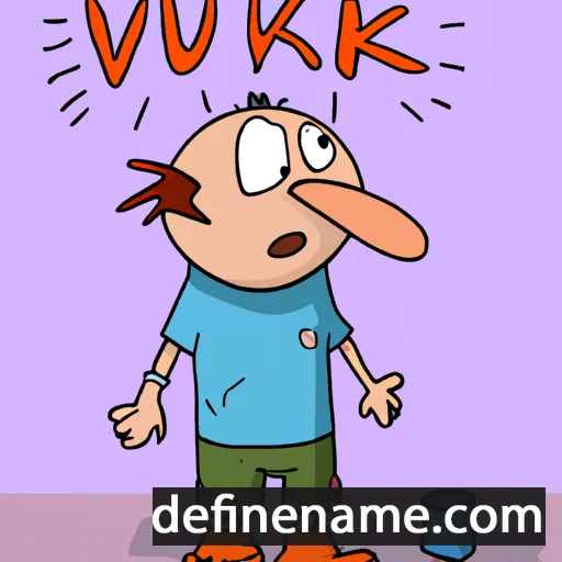 cartoon of the name Vuk