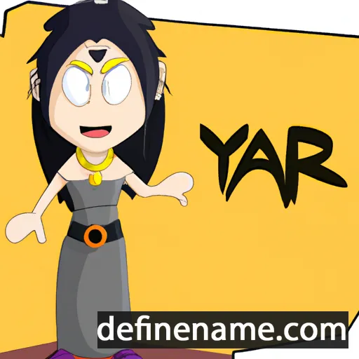 cartoon of the name Yaara