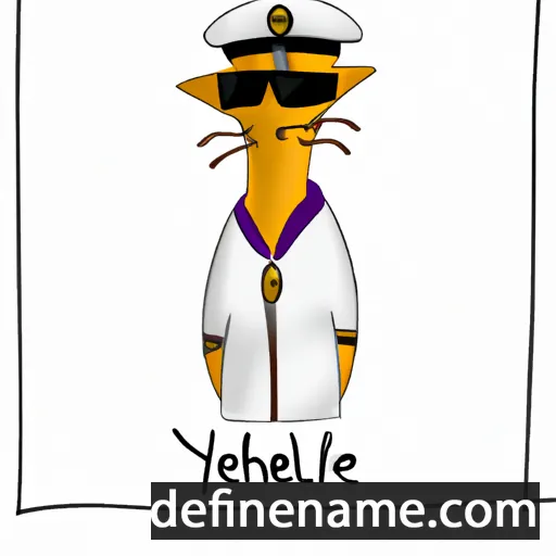 cartoon of the name Yachtze'el