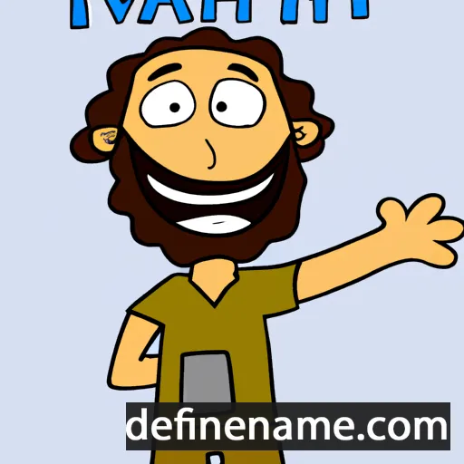 cartoon of the name Yahveh