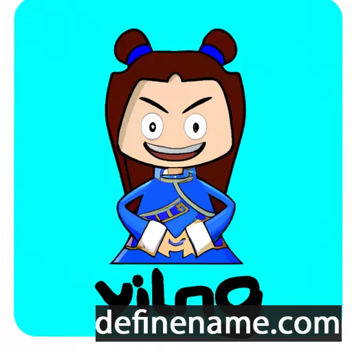 cartoon of the name Yaling