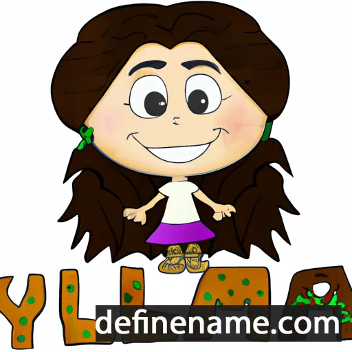 cartoon of the name Yamila