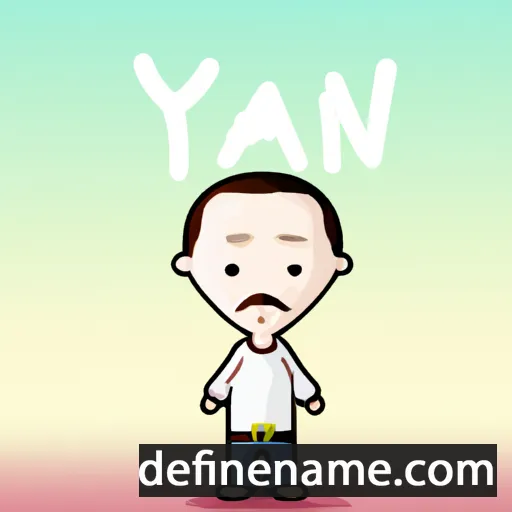 cartoon of the name Yan