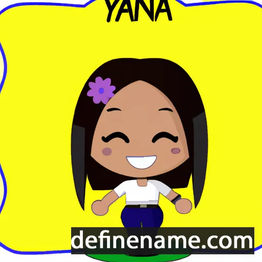 cartoon of the name Yanira