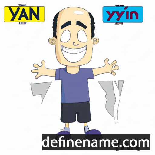 cartoon of the name Yaniv