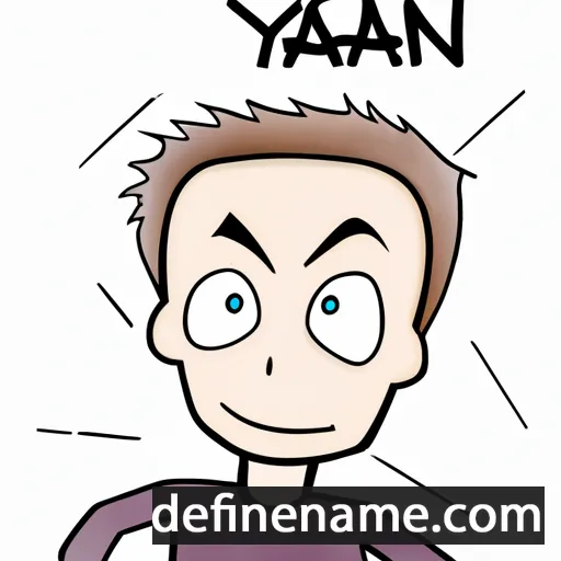 cartoon of the name Yann