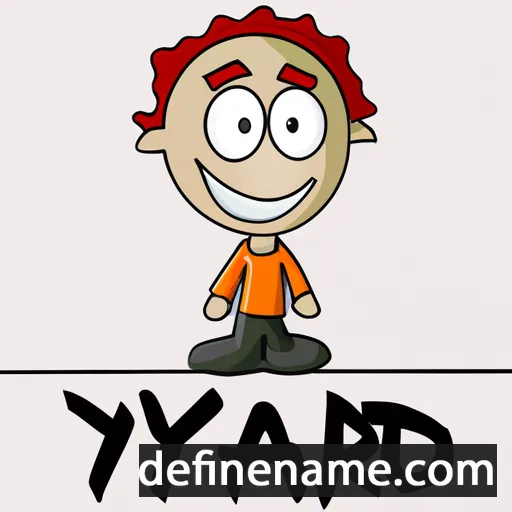 cartoon of the name Yared