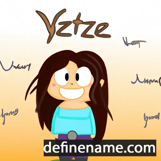 cartoon of the name Yaretzi