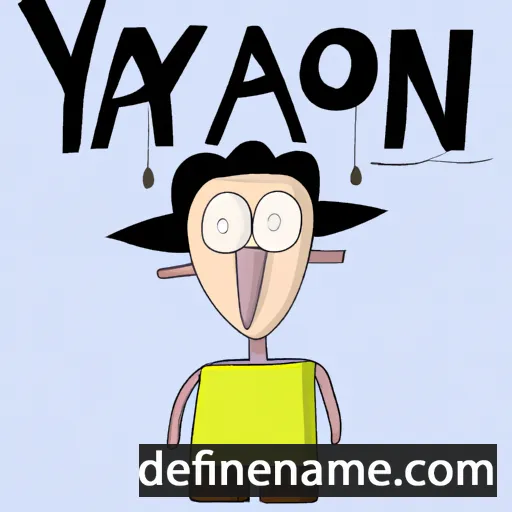 cartoon of the name Yaron